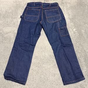 Key Flame Resistant Jeans Mens 34 x30 HRC 2 FR Relaxed Fit Blue Denim